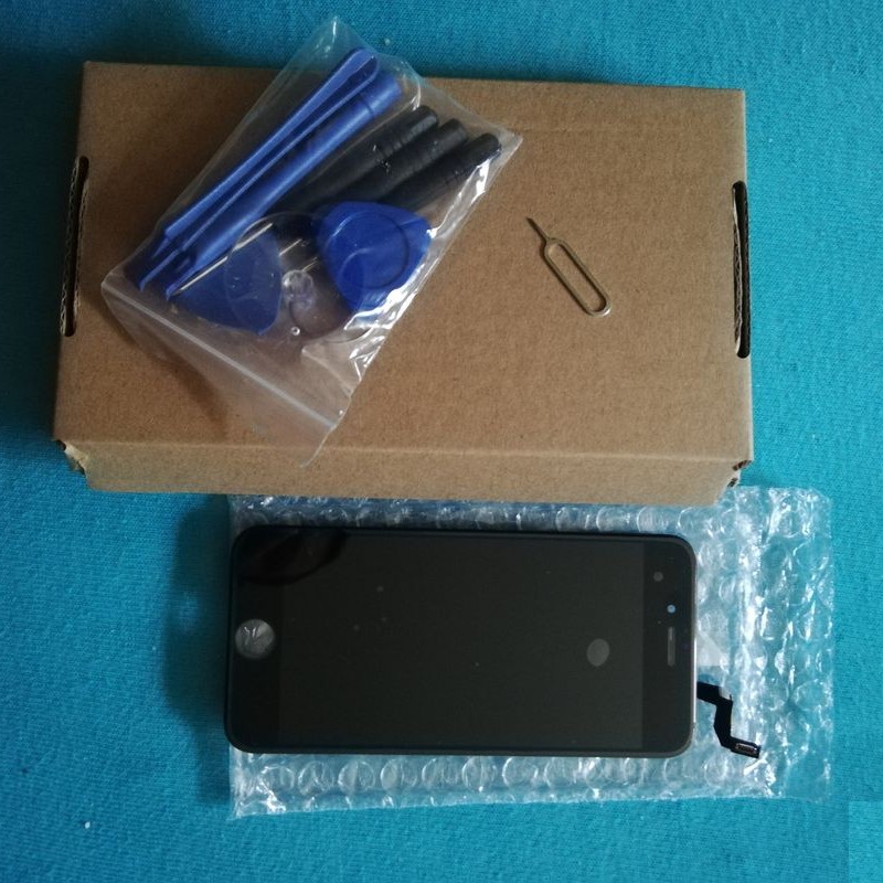Vitre Tactile Iphone 4 Noir + Ecran Lcd + Kit Outils Pour Reparation Iphone 4