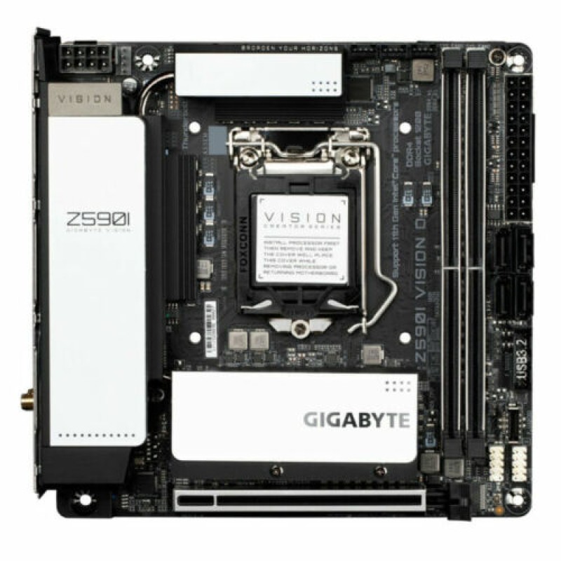 Très rare Carte mère Intel Mini-ITX GIGABYTE Z590I VISION D LGA 1200