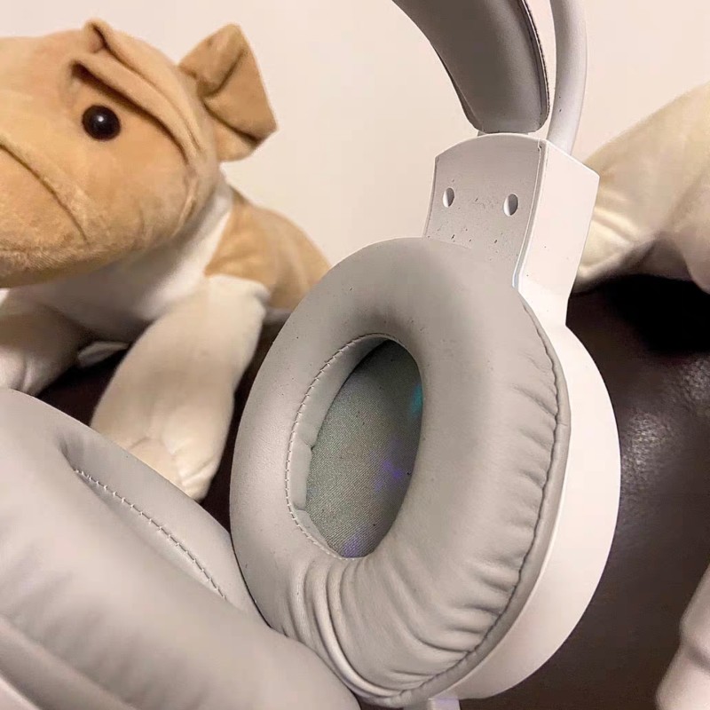 HP H100 White Wired Headset USB 7.1 Surround Sound Headphone Microphone Pen