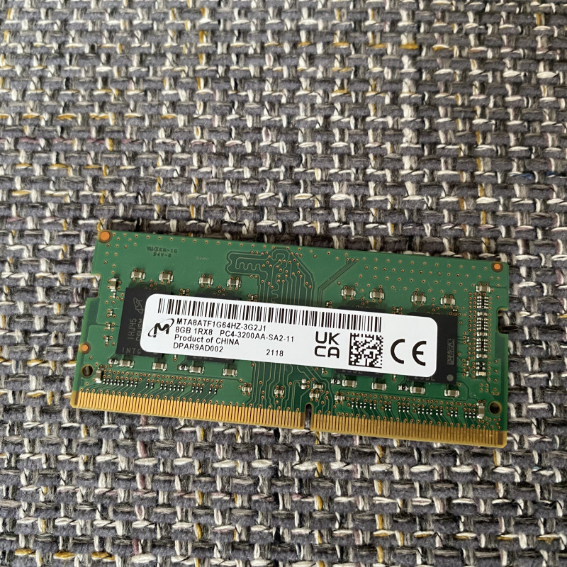 Barrette RAM 8 Go DDR4 3200 MHz - Micron