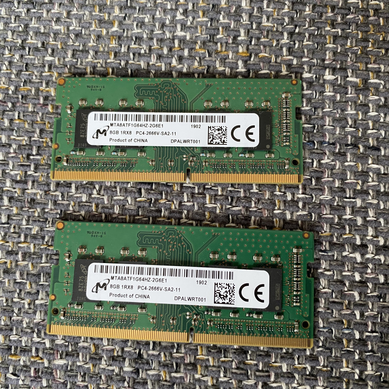 Barrette RAM 16 Go DDR4 2666 MHz - Micron