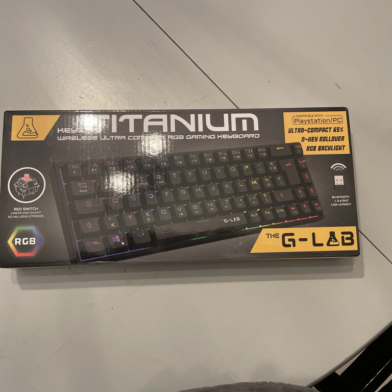 Clavier mécanique G-Lab Keyz Titanium 