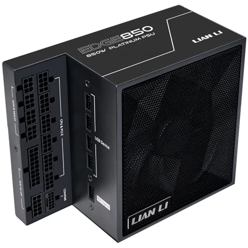 Lian Li Edge EG0850 80 Plus Platinum Netzteil, PCIe 5.1, ATX 3.1-850 Watt, Schwarz