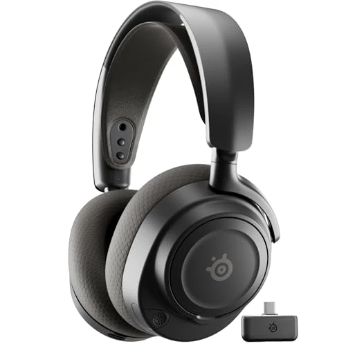 SteelSeries Casque sans fil Arctis Nova 7 multi-plateforme Gen2 -Contrôle des applications en temps réel - 50H+ -Haut-parleurs magnétiques en néodyme -Mixable 2,4GHz/Bluetooth -PC,PS5,Switch1/2,Mobile