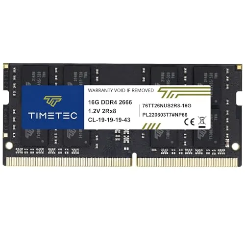 Timetec 16 Go DDR4 2666 MHz (PC4-2666V) PC4-21300 SODIMM