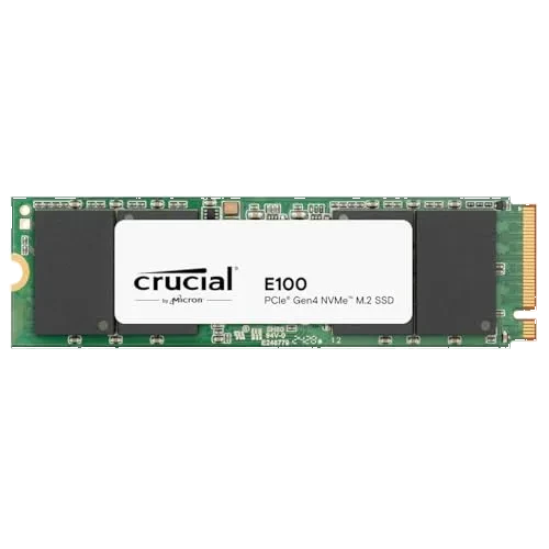 Crucial E100 1 To - SSD NVMe M.2 PCIe Gen4