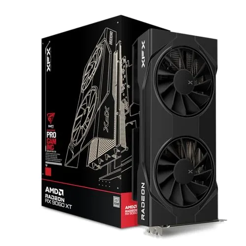 XFX Carte Graphique de Jeu Swift AMD Radeon RX 9060 XT OC 8 Go (RX-96TSW8GBA)