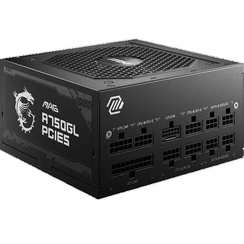 MSI MAG A750GL PCIE5 - 750W 80+ Gold modulaire ATX 3.1