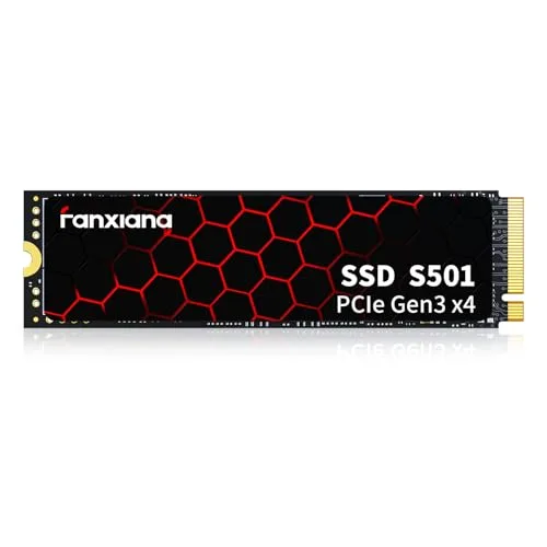 fanxiang S501 SSD NVMe 512Go M.2 PCIe Gen3x4 2280 Interne, Jusqu’à 2100 Mo/s en Lecture...