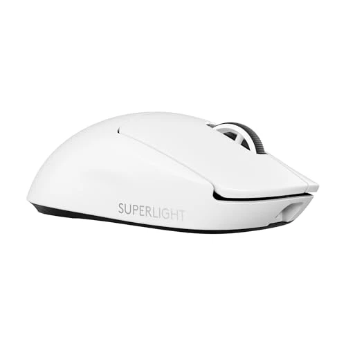 Logitech G PRO X SUPERLIGHT 2, souris gaming sans fil, Est Europe Version, souris Pro-Grade 60 g avec 5 boutons programmables, capteur 44 000 DPI, taux de rapport 8 kHz, recharge USB-C PC/Mac - Blanc